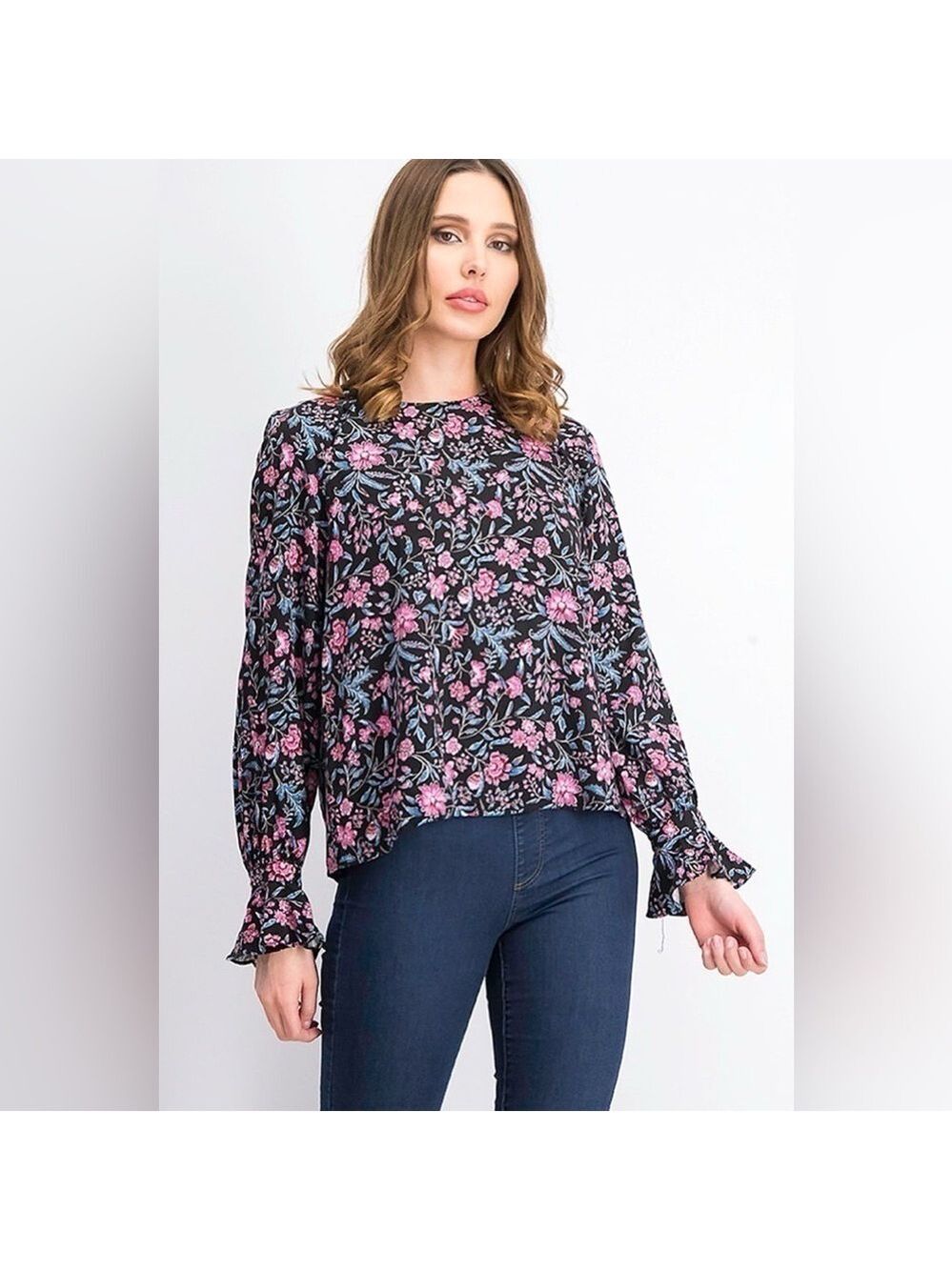 Mango Floral Printed Blouse